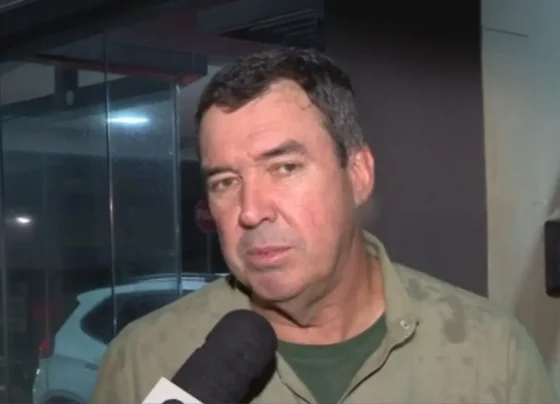 Eduardo Riedel (PP), durante entrevista na live do Primeira Página. (Foto: Maxsandro Martins)