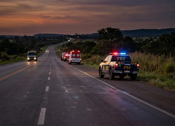 Trecho da rodovia MT-242 onde ocorreu o capotamento de ambulância mantido em julgamento pelo Tribunal de Justiça de Mato Grosso.